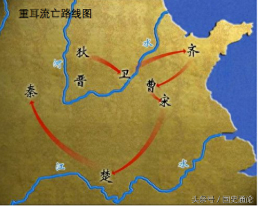 晋文公重耳的流亡历程