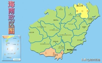 ​海南都有哪些城市（海南省各个城市排名情况）