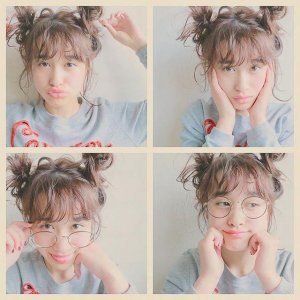 ​蓬松包子头发型扎法图解 包子头的各种扎法图解