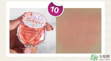 canmake腮红膏哪个颜色好看？canmake腮红膏试色