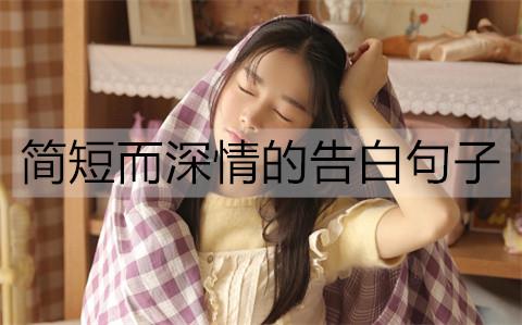 简短而深情的告白句子3