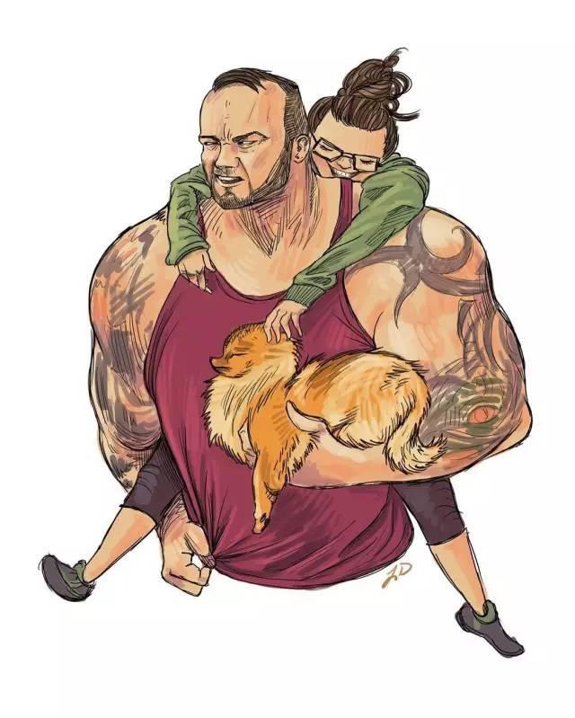 他身高2米重360斤，是世界上最强壮的肌肉野兽！跟他单挑时千万别逼逼，直接给跪了