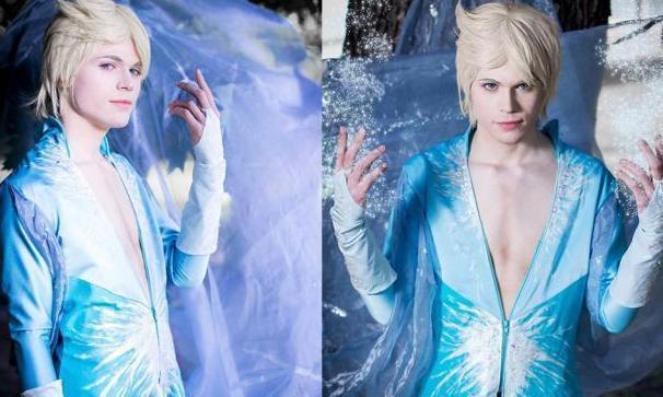 冰雪奇缘:艾莎公主魅力有多大?女粉模仿很惊艳,男粉模仿成王子