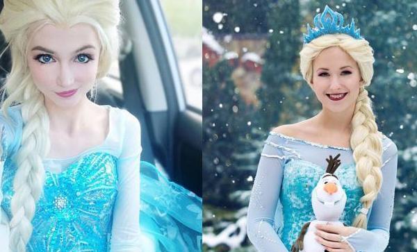冰雪奇缘:艾莎公主魅力有多大?女粉模仿很惊艳,男粉模仿成王子