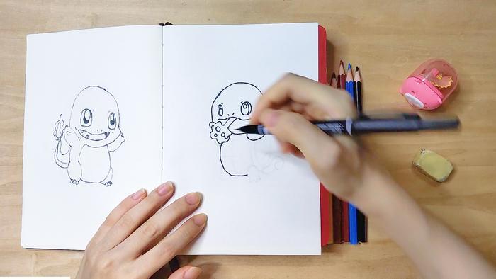 点点有画说-画杰尼龟简笔画,一口唾沫淹死你