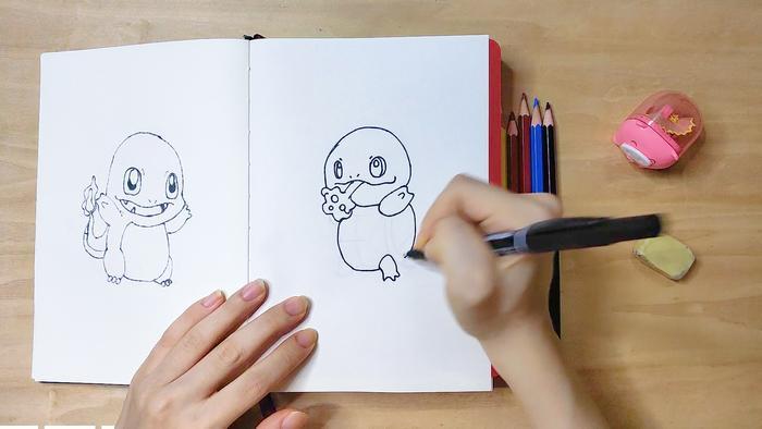 点点有画说-画杰尼龟简笔画,一口唾沫淹死你