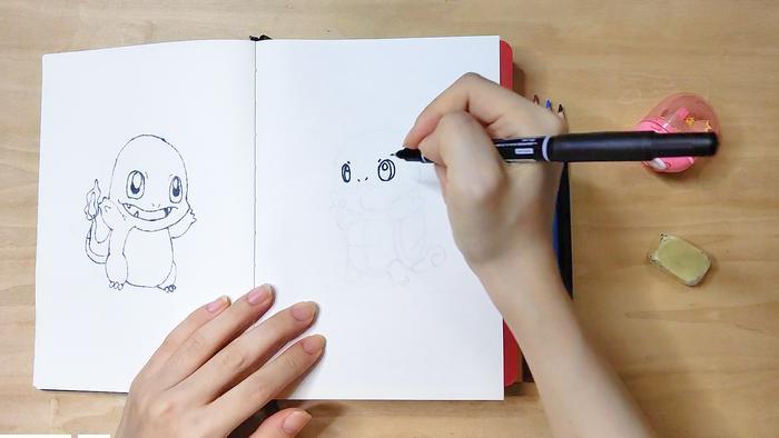 点点有画说-画杰尼龟简笔画,一口唾沫淹死你