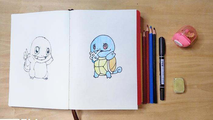 点点有画说-画杰尼龟简笔画,一口唾沫淹死你