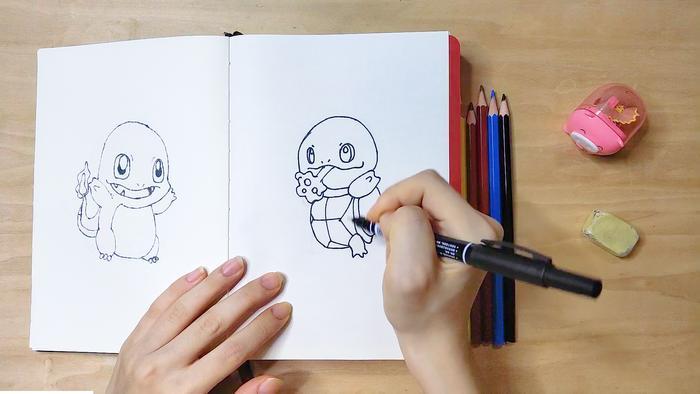 点点有画说-画杰尼龟简笔画,一口唾沫淹死你