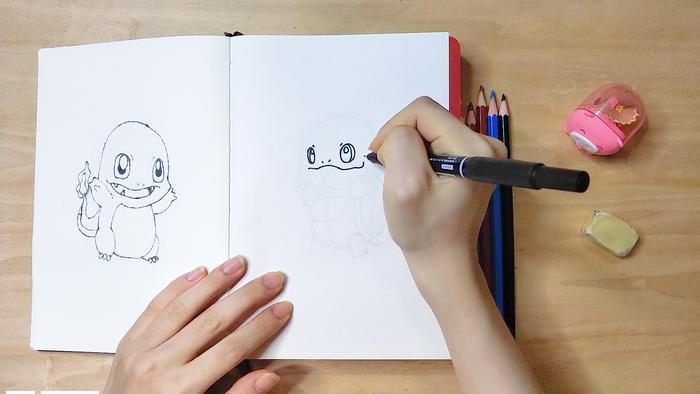 点点有画说-画杰尼龟简笔画,一口唾沫淹死你