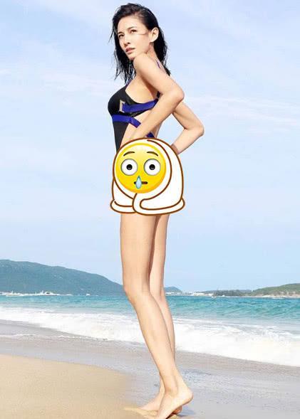 张蓝心泳装照曝光,逆天“大长腿”长达两米?这才叫“腿精”!