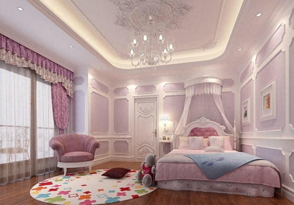 20款超美腻的公主风卧室装修效果图！老夫的少女心爆棚了！别私藏