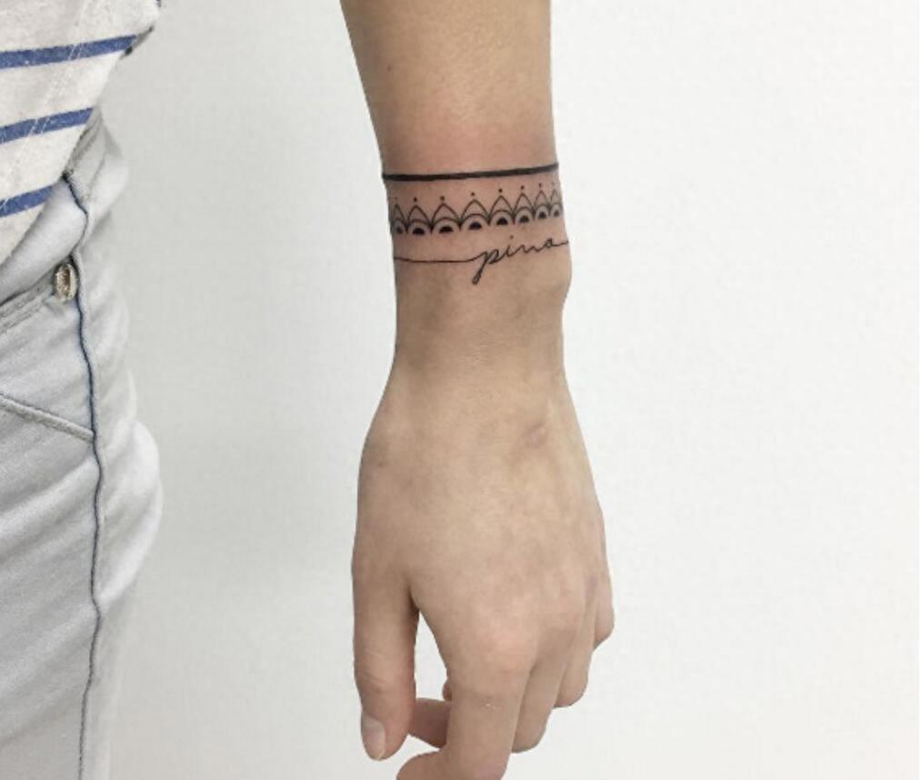 直击10种最简约风格的手环纹身,每种你都愿意一辈子拥有!