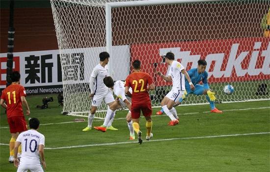 长沙:中韩足球大战 1:0中国队胜