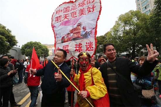 长沙:中韩足球大战 1:0中国队胜