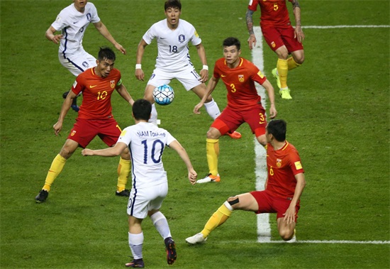 长沙:中韩足球大战 1:0中国队胜