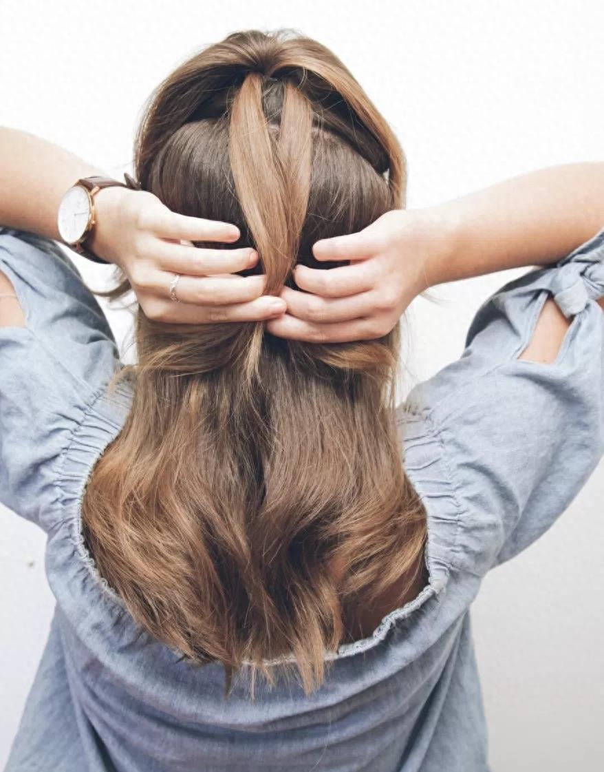 夏季清爽灯笼马尾辫扎发图解