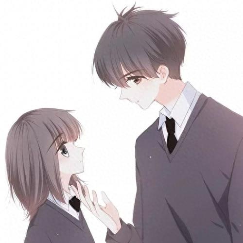 「卡通情头」江应怜狄淇儿秀恩爱情侣头像 怦然心动漫画