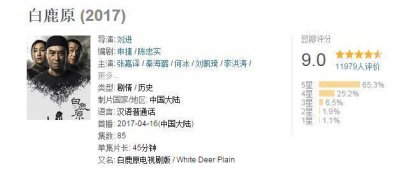 ​《白鹿原》豆瓣评分9.0 中途换角成败笔 李梦成沧海遗珠