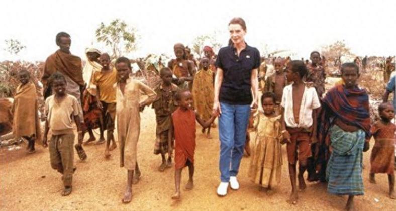 奥黛丽·赫本罕见晚年照