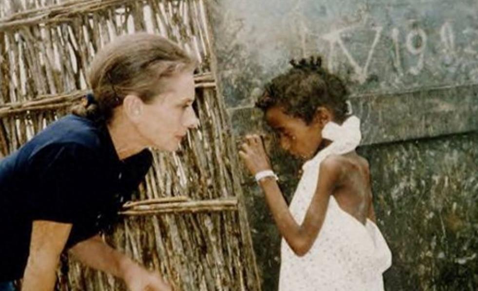 奥黛丽·赫本罕见晚年照