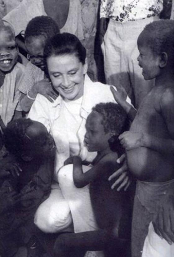 奥黛丽·赫本罕见晚年照