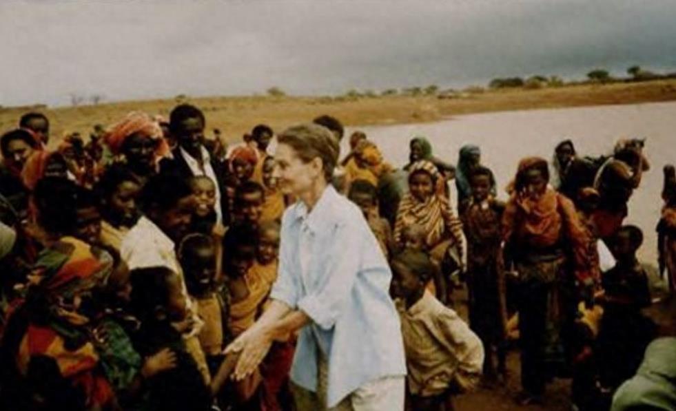 奥黛丽·赫本罕见晚年照