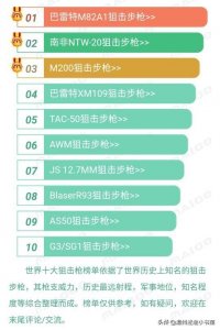 ​世界十大狙击枪排行榜 世界著名狙击步枪盘点