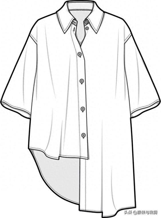10款服装设计线稿图