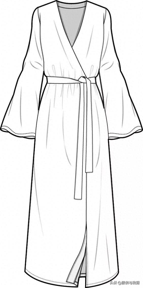 10款服装设计线稿图