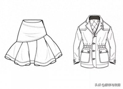 ​10款服装设计线稿图