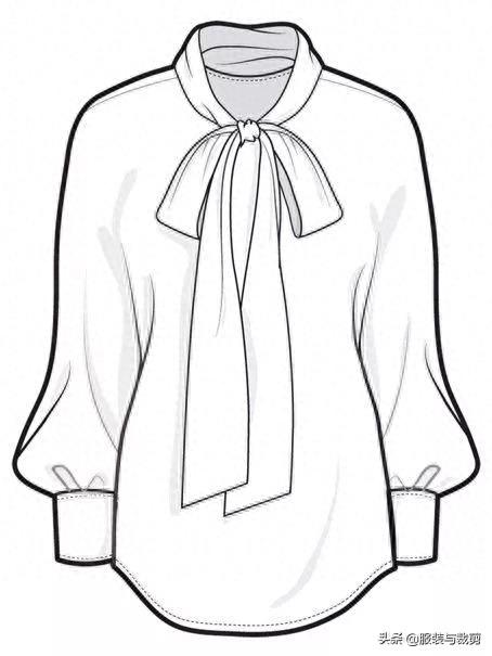 10款服装设计线稿图