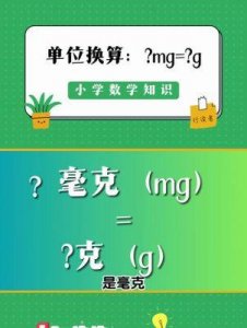 ​了解毫克（mg）：国际通用的质量单位及换算指南