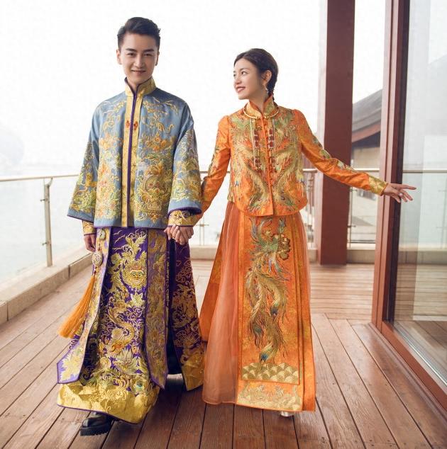 双陈大婚,陈妍希凤袍加身美艳动人