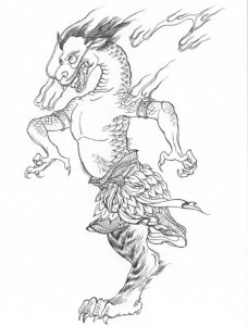 ​龙须虎：原是北海大妖，龙身虎足，擅长飞石，后被姜子牙收为弟子