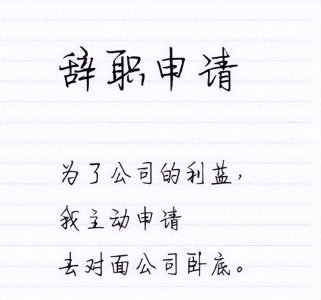 ​员工奇葩的辞职理由，领导神批示