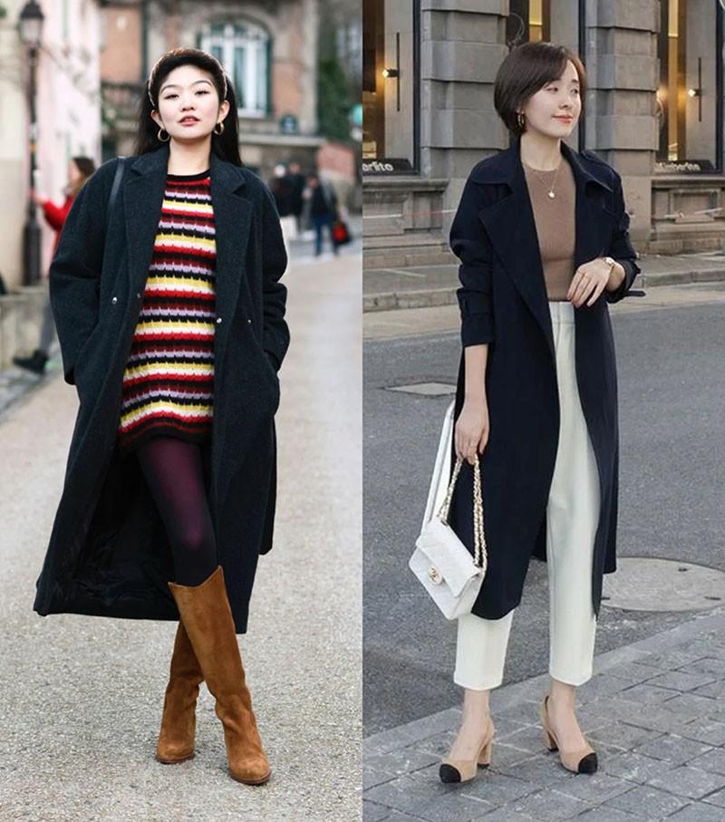 穿“风衣”时髦还得看刘亦菲,不管配裙子还是裤子,都洋气好看