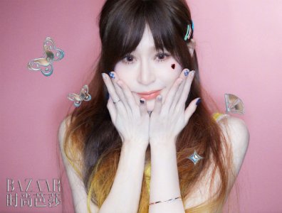 ​王心凌时尚大片释出 元气减龄大玩彩色Y2K风