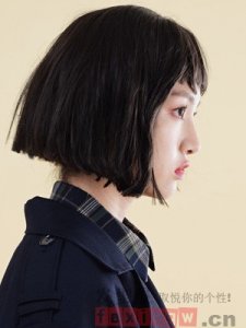 ​减龄直发波波头图片 日韩风设计最受宠