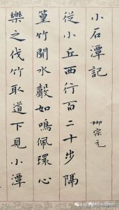 ​作品欣赏《小石潭记》，超美的小楷字