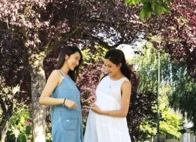 ​李亚男晒照看出肚子大了，已决定剖腹生产，但是怀孕还能染发？