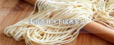 ​手擀面开水煮多久 手擀面什么样算煮好