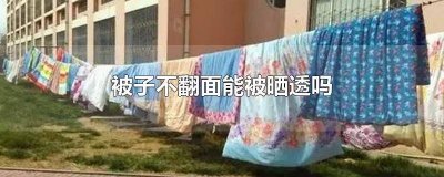 ​晒被子是套着被套晒还是拿掉 被套怎么晒