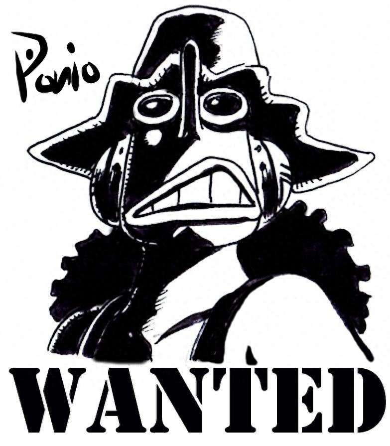 《海贼王》：手绘黑白人物头像，全员通缉