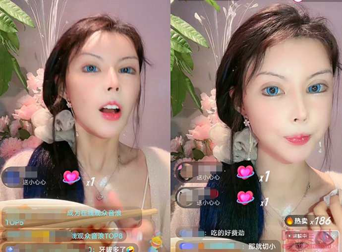 真人芭比迪丽拉直播带货  吸引了很多围观网友