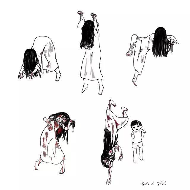 三个版本的贞子忍不住笑了(贞子的女演员居然长这样)(14)