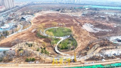 ​济南彩虹湖新湖亮相，开启湖区蓄水模式