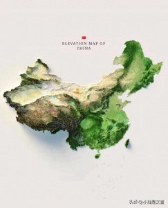 ​中国各省地形图